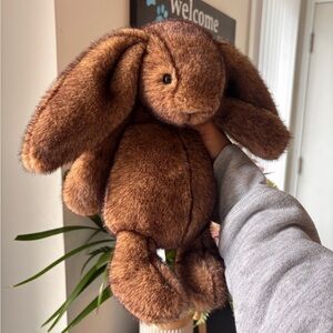 Jellycat Hoppleston Luxe Brown Bunny Plush